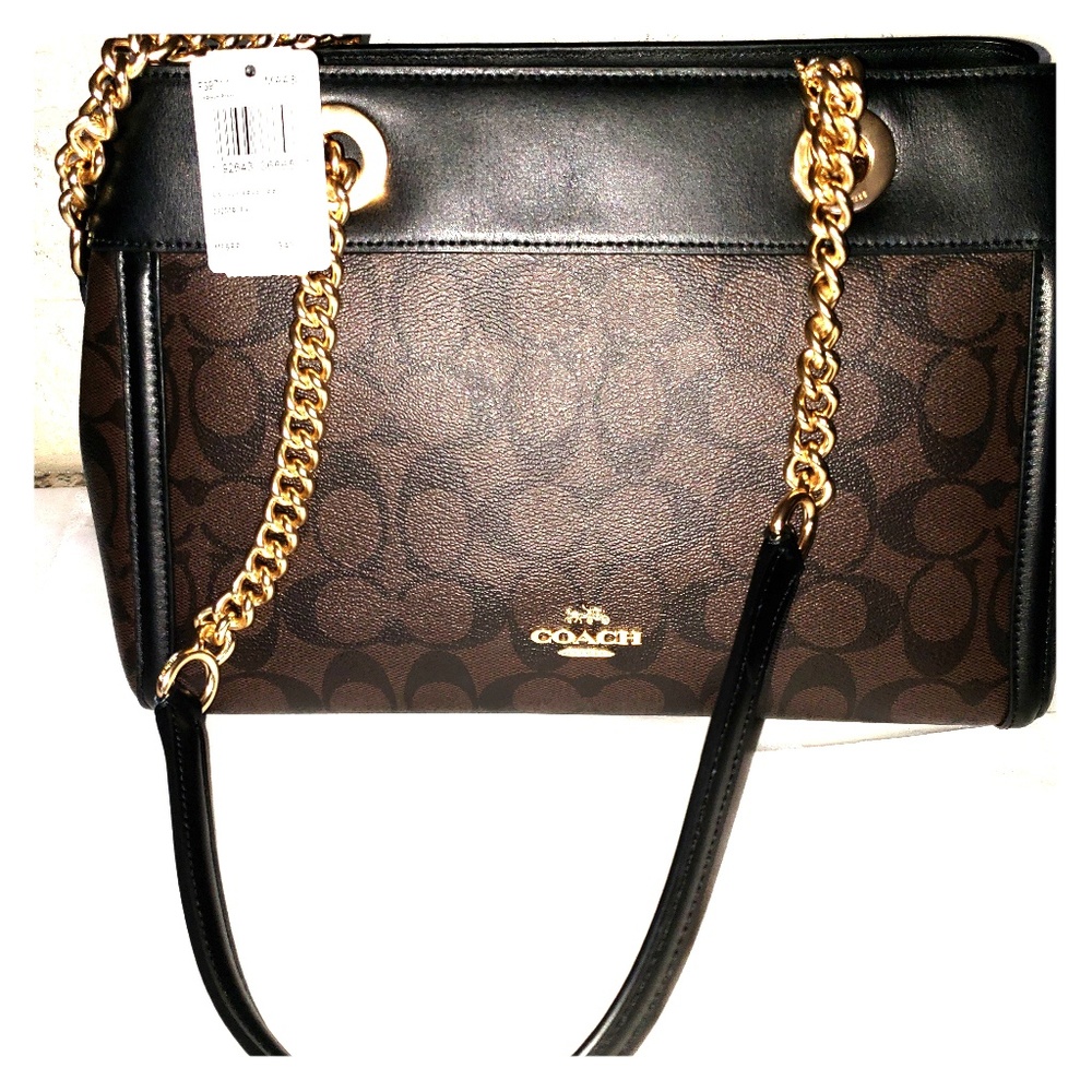 COACH Chocolate Leather Purse, BRAND New! F39711